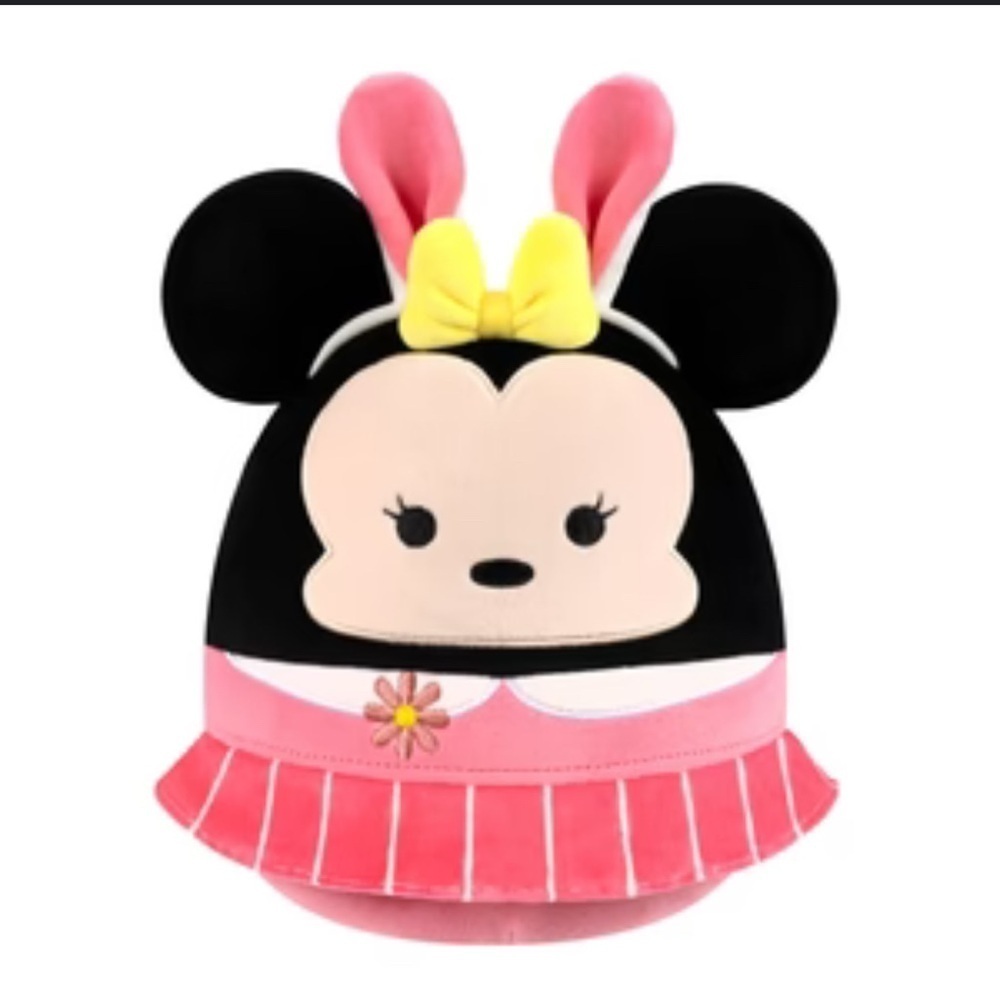 NWT Easter Squishmallow Disney Minnie in Pink Dress Bunny Ears 8" Jazwares